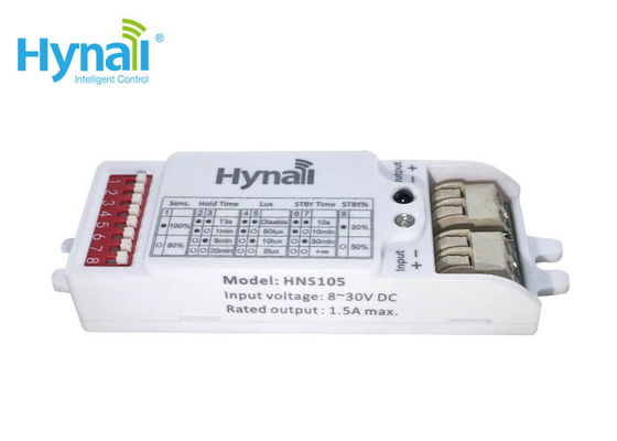 1.5A Bộ cảm biến chuyển động có thể tắt HNS105 8-30VDC Kiểm soát ánh sáng đầu vào